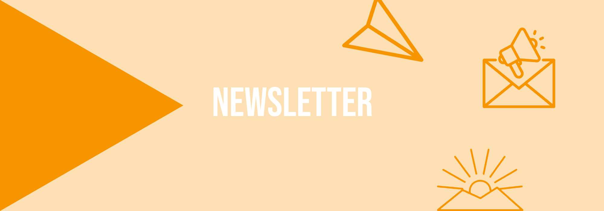 Sliderbild mit dem Wort Newsletter und Icons zu News (c) aquiedesign Sliderbild mit dem Wort Newsletter und Icons zu News