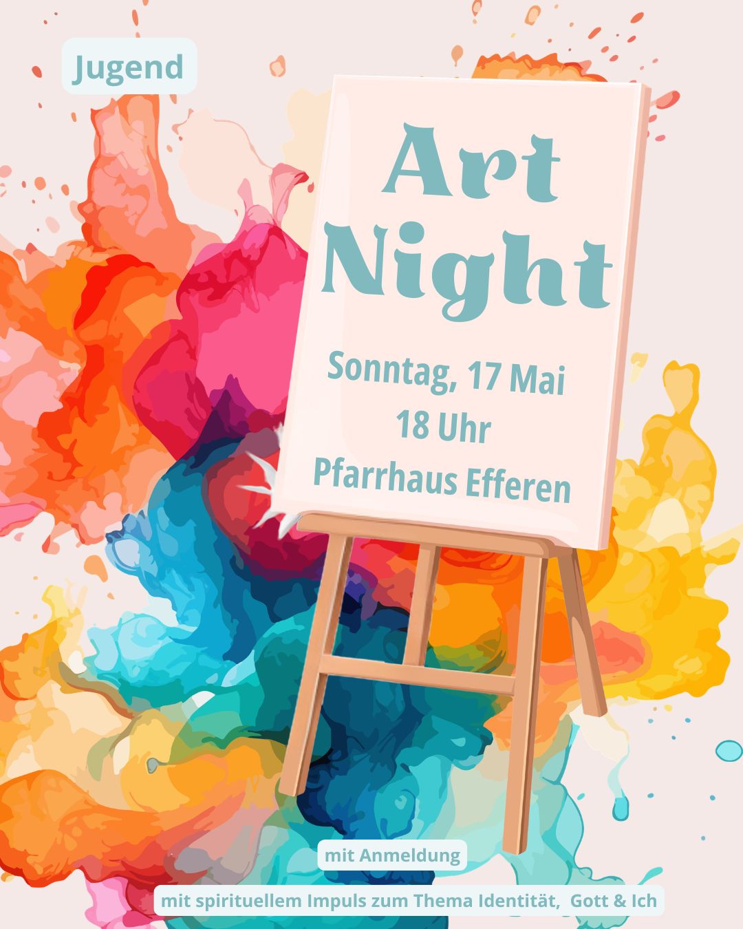 Angebote Firmvorbereitung '26 Art Night Flyer (c) Natascha Herrmann Angebote Firmvorbereitung '26 Art Night Flyer